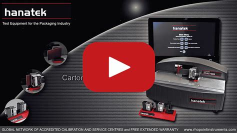 Carton Stiffness Tester Brand manufacturer|Hanatek Carton Force Analyser (CFA) .